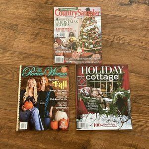 LOT OF Christmas Holiday Magazines Pioneer Women Country Christmas Cottage 2021
